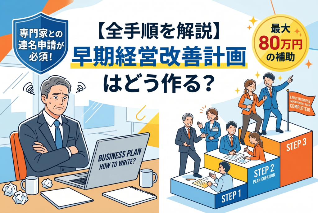 早期経営改善計画はどうやって作る？認定支援機関への相談から計画策定までの全手順