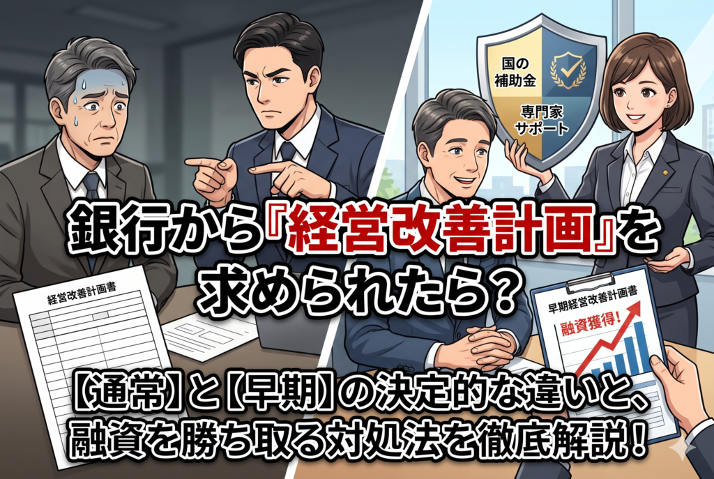 銀行に「経営改善計画」を求められたら？「早期」経営改善計画との違いと対処法