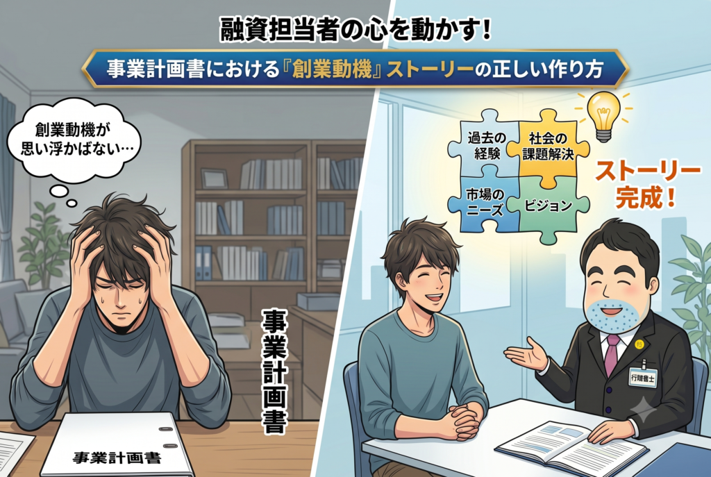 融資担当者の心を動かす！事業計画書における「創業動機」と「ストーリー」の作り方