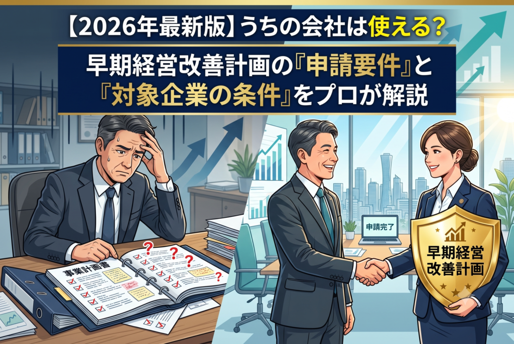 早期経営改善計画策定支援の「申請要件」と「利用できる企業の条件」